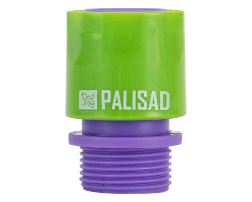 Соединитель пластмассовый, быстросъемный, внешняя резьба 3/4 Palisad (66175)