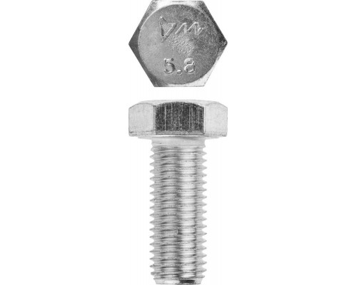 Болт M16 x 40 мм, кл. пр. 5.8, цинк, 5 кг, ГОСТ 7798-70 ЗУБР 303080-16-040