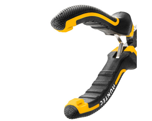 Длинногубцы изогнутые мини 130 мм RUNTEC RT-PLR09130