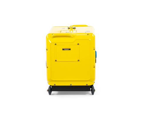 Генератор диз. CHAMPION DG6501ES+ATS (5/5,5кВт 8,9лс 16л 12V 160кг эл.стартер,колеса,счетчик,кожух) (DG6501ES)