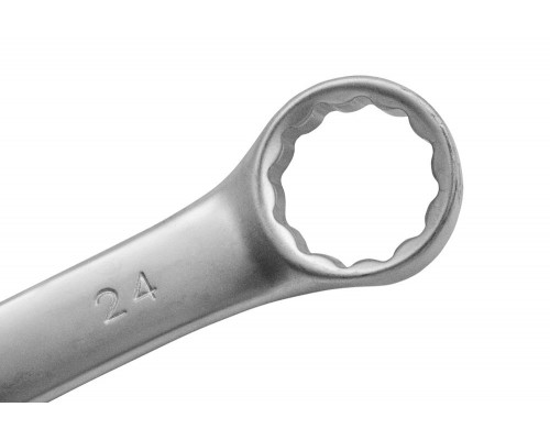 Ключ комбинированный, 24 мм, CrV, матовый хром Matrix