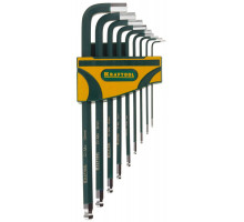 Набор ключей имбусовых длинных, 9 шт KRAFTOOL 27445-H9