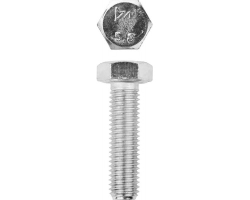 Болт M12 x 45 мм, кл. пр. 5.8, цинк, 5 кг, ГОСТ 7798-70 ЗУБР 303080-12-045