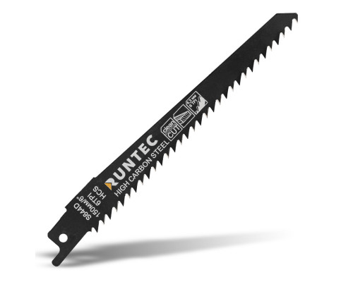 Полотно для сабельной пилы по дереву S 644 D, HCS, 150 мм, 5 шт RUNTEC RT-S644D