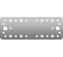 Крепежная пластина КП-2.5, 180 x 65 x 2.5 мм, цинк ЗУБР 31023-180