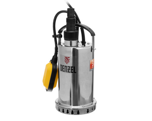 Дренажный насос DP600X, 600 Вт, подъем 7.5 м, 8500 л/ч Denzel (97220)