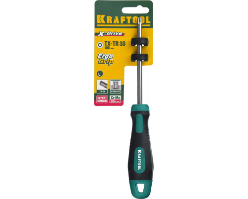 Отвертка Х-Drive, TX HOLE30 x 100 KRAFTOOL 250077-30-100