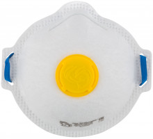 Полумаска фильтрующая, FFP2, полипропиленовая, 3-х слойная, с клапаном (12318)