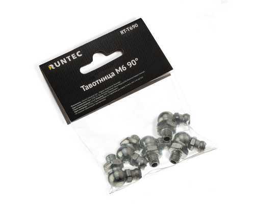 RUNTEC RT-T690 Тавотница M6 90°, комплект 5 штук (RT-T690)