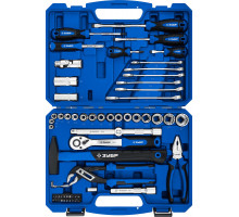 ЗУБР Универсал-63, 63 предм., (1/2+ 1/4), универсальный набор инструмента, Профессионал (27670-H58_z01)