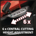 Газонокосилка электрическая Einhell GC-EM 1800/43,1800Вт,43см,20-65мм,6ступеней,50л (3400090)