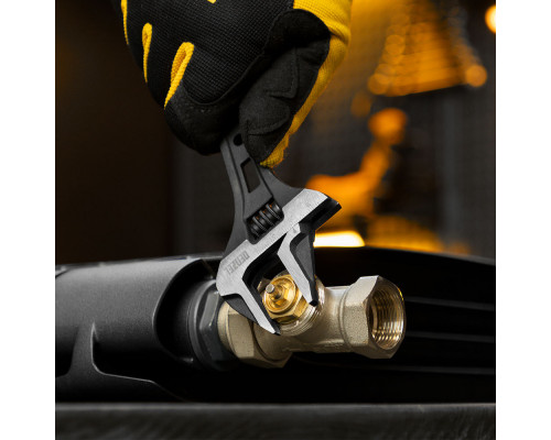 Ключ разводной, 200 мм, CrV, кованый Denzel