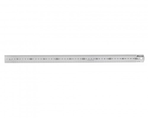 Линейка измерительная металлическая 500х20х0.5 Микрон