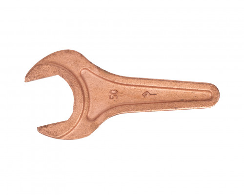 Ключ гаечный рожковый односторонний 50 мм омеднение