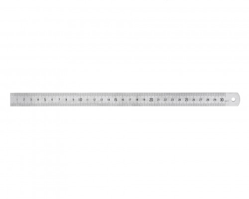 Линейка измерительная 300мм металлическая