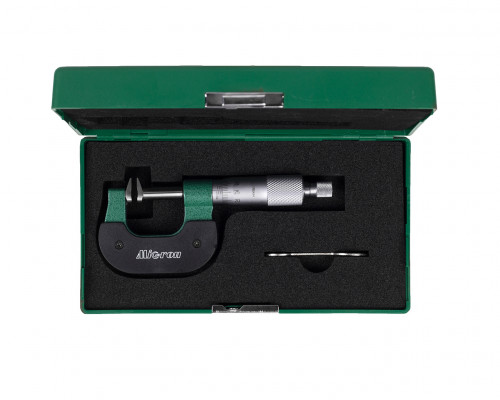 Микрометр зубомерный МЗ-УС-25 0,01 с усеченными пяткой и винтом Микрон
