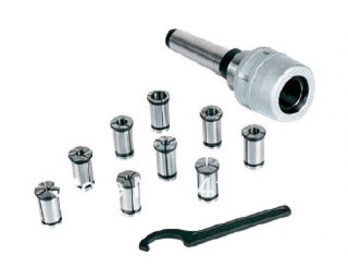 Патрон фрезерный КМ3 с набором цанг из 8шт.(4-16мм)